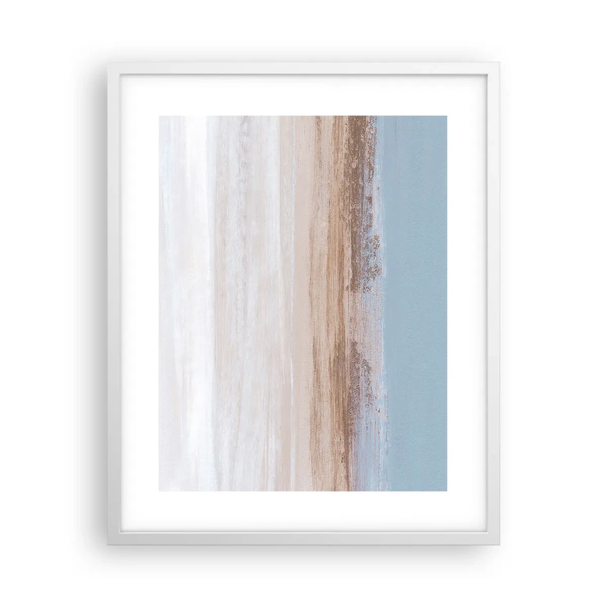 Póster en marco blanco - Paisaje ambiguo - 40x50 cm