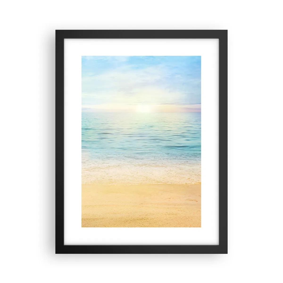 Póster en marco negro - Gran cielo azul - 30x40 cm