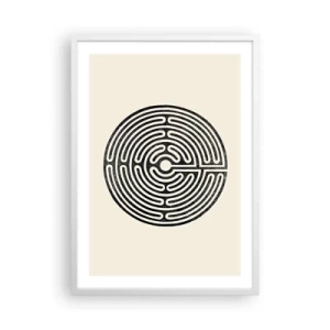 Póster en marco blanco - Orden misterioso - 50x70 cm