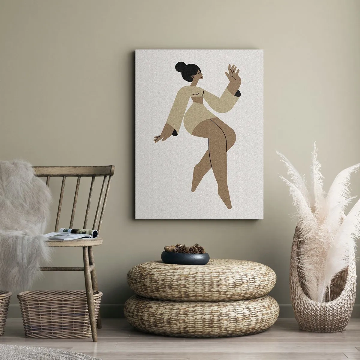 Cuadro sobre lienzo - Impresión de Imagen - Forma de gracia - 55x100 cm