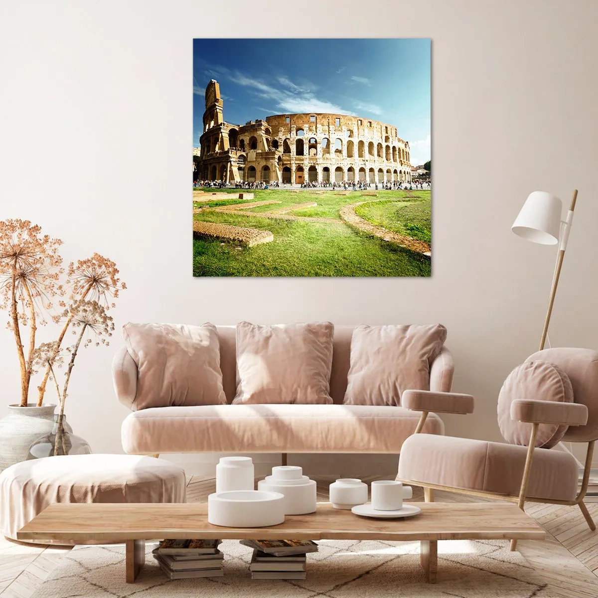 Cuadro sobre lienzo - Impresión de Imagen - Todavía se oye el sonido de las armas - 40x40 cm