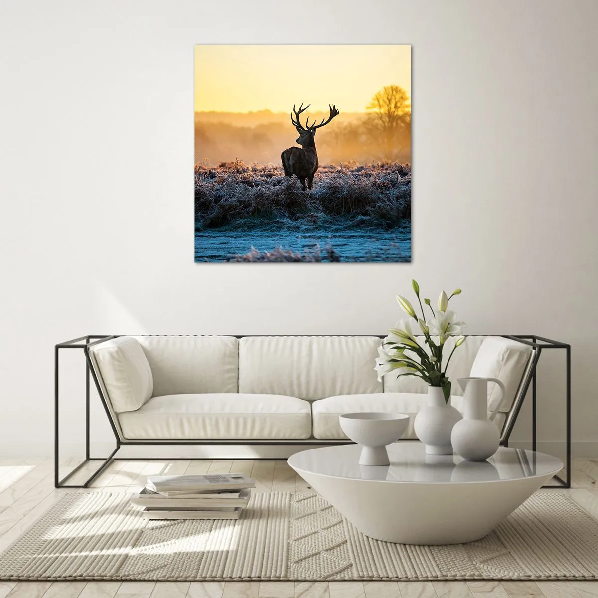 Cuadro sobre vidrio - Impresiones sobre Vidrio - Coronado en sus propios dominios - 40x40 cm