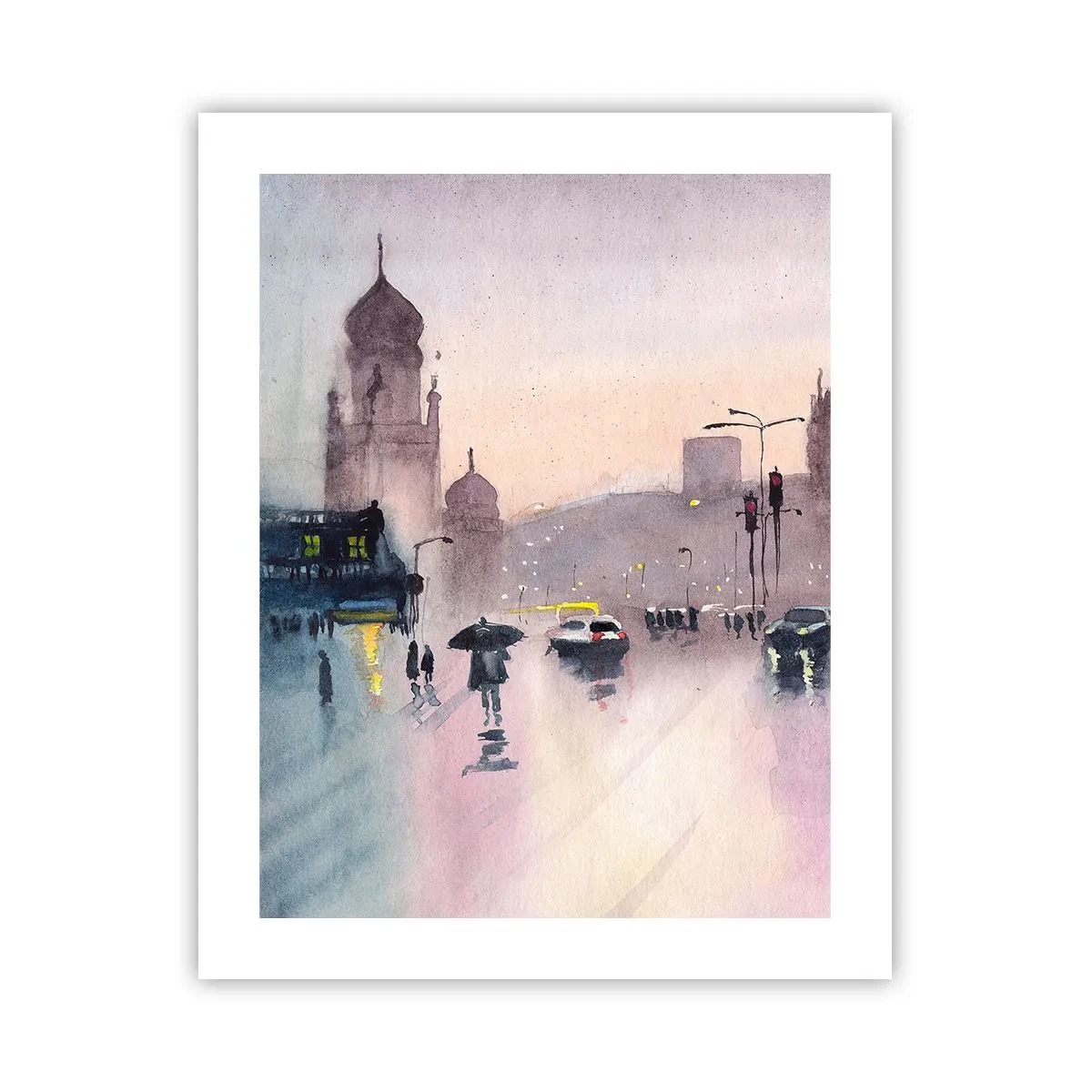 Póster - En una niebla lluviosa - 40x50 cm