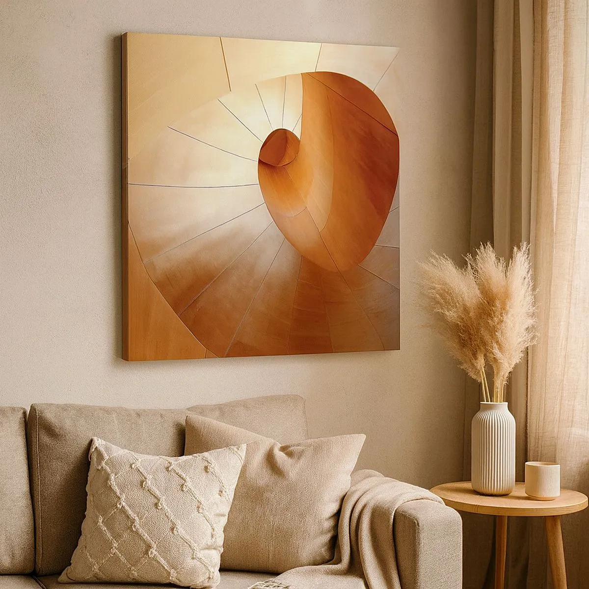 Cuadro sobre lienzo - Impresión de Imagen - Serpentina arquitectónica - 30x30 cm