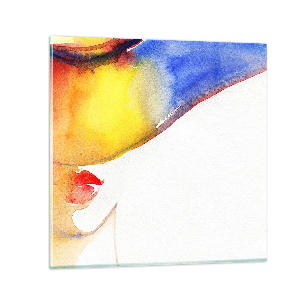 Cuadro sobre vidrio - Impresiones sobre Vidrio - Retrato de una dama - 60x60 cm