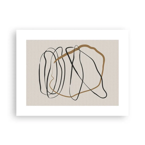 Póster - Composición: danza lineal - 40x30 cm