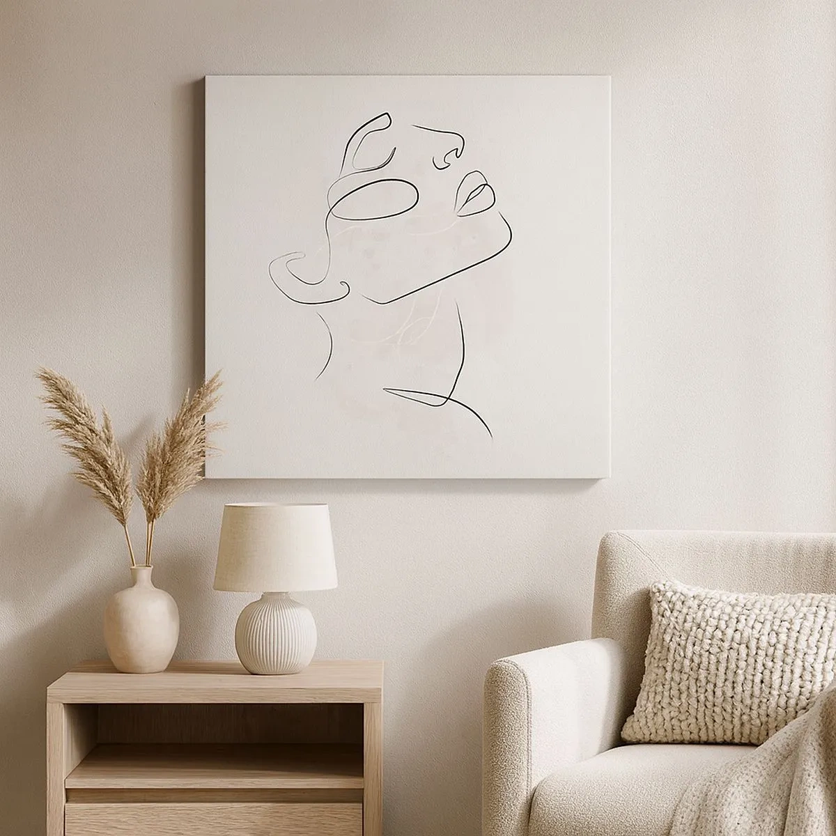 Cuadro sobre lienzo - Impresión de Imagen - Contorno de un sueño - 30x30 cm