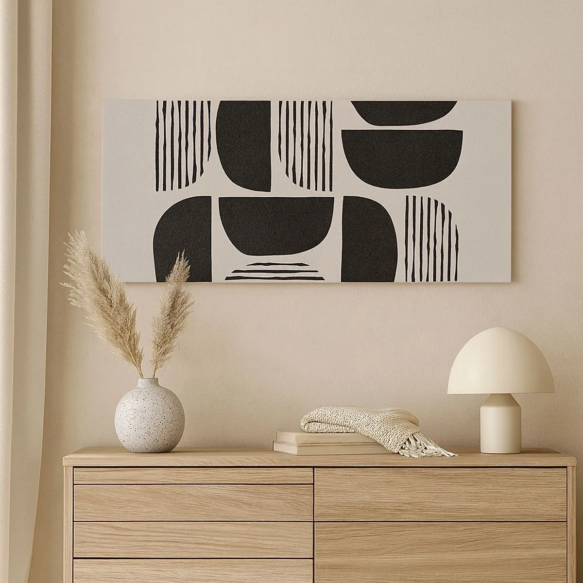 Cuadro sobre lienzo - Impresión de Imagen - Arreglos a medias - 100x40 cm