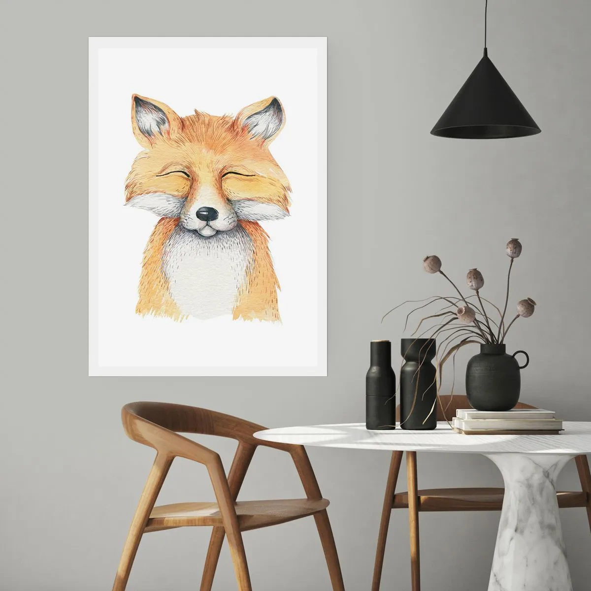 Póster - Humor de zorro - 70x100 cm