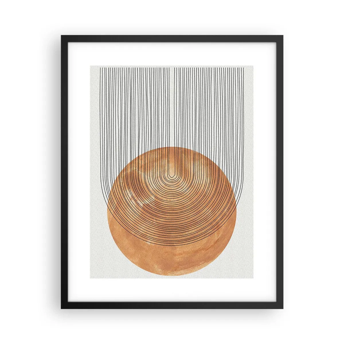 Póster en marco negro - Una composición soleada - 40x50 cm