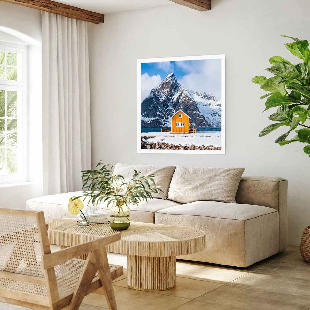 Póster - Vacaciones escandinavas - 50x50 cm