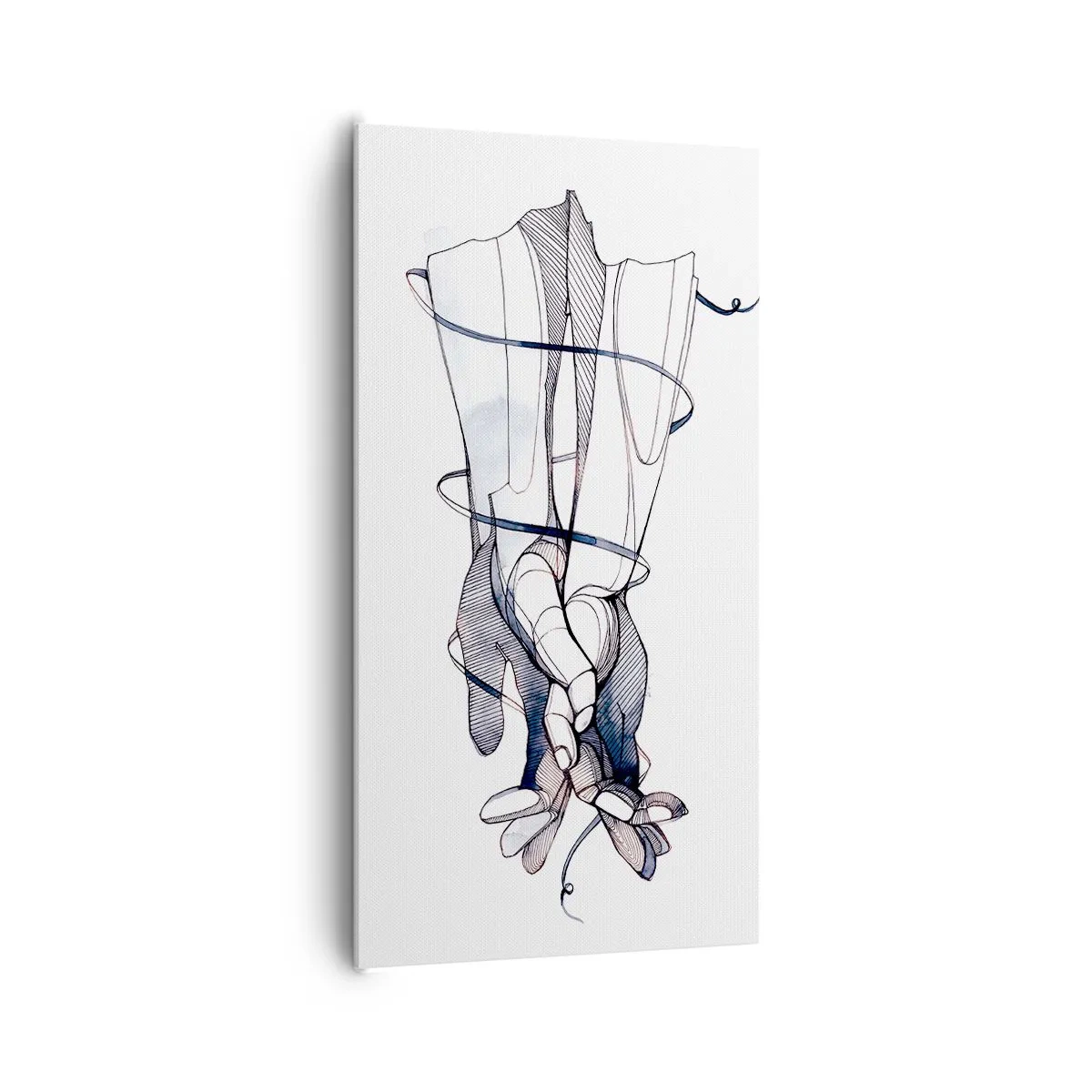Cuadro sobre lienzo - Impresión de Imagen - Un estudio sobre el contacto - 65x120 cm