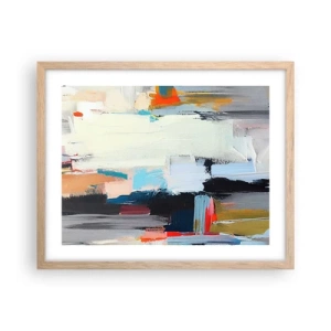 Póster en marco roble claro - ¿Existe un método único? - 50x40 cm