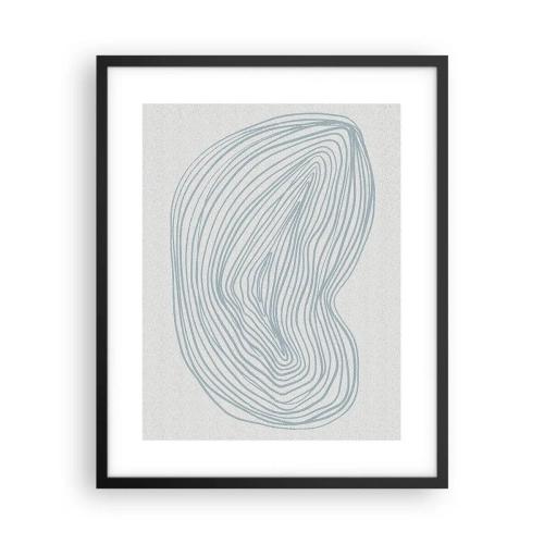 Póster en marco negro - Sonrisa de una gota - 40x50 cm