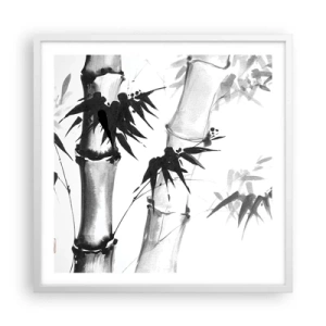 Póster en marco blanco - Primer plano de Oriente - 60x60 cm