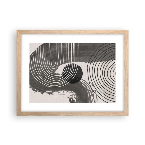 Póster en marco roble claro - La victoria del óvalo - 40x30 cm