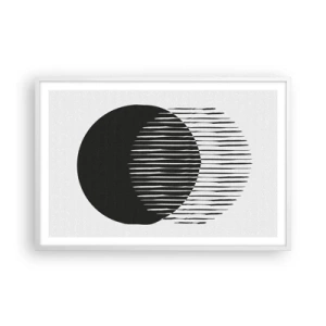 Póster en marco blanco - Su alter ego - 91x61 cm