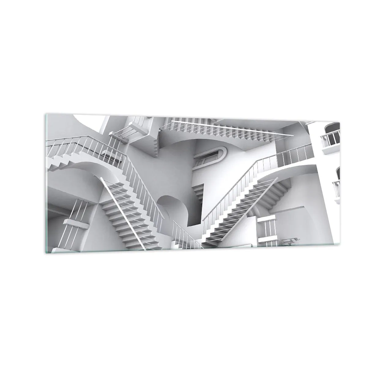 Cuadro sobre vidrio - Impresiones sobre Vidrio - Paradojas del espacio - 100x40 cm