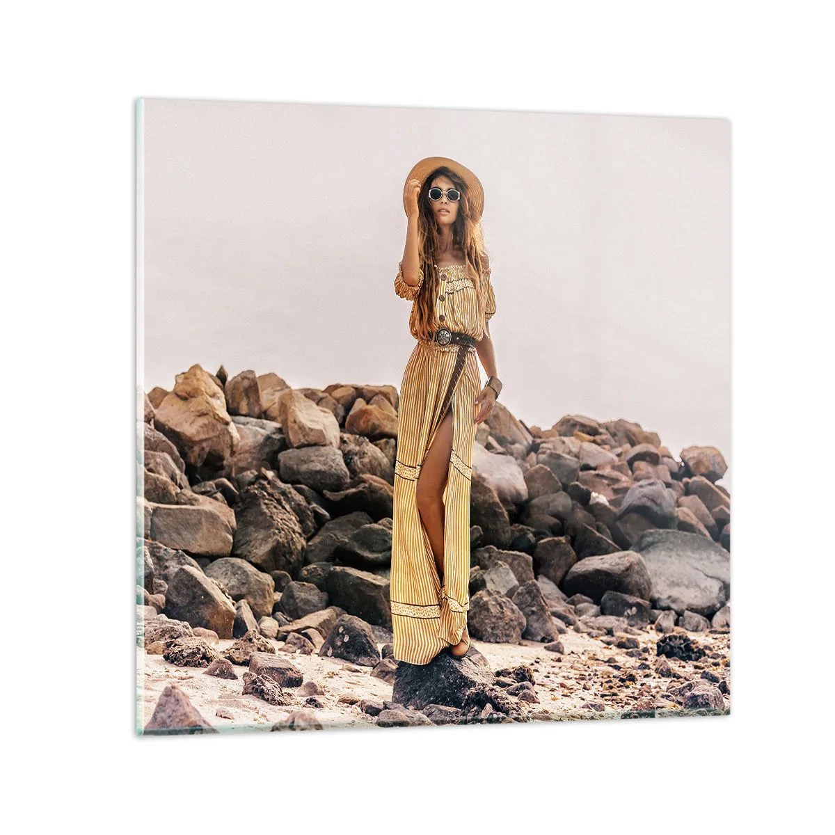 Cuadro sobre vidrio - Impresiones sobre Vidrio - La magia de las piedras - 60x60 cm