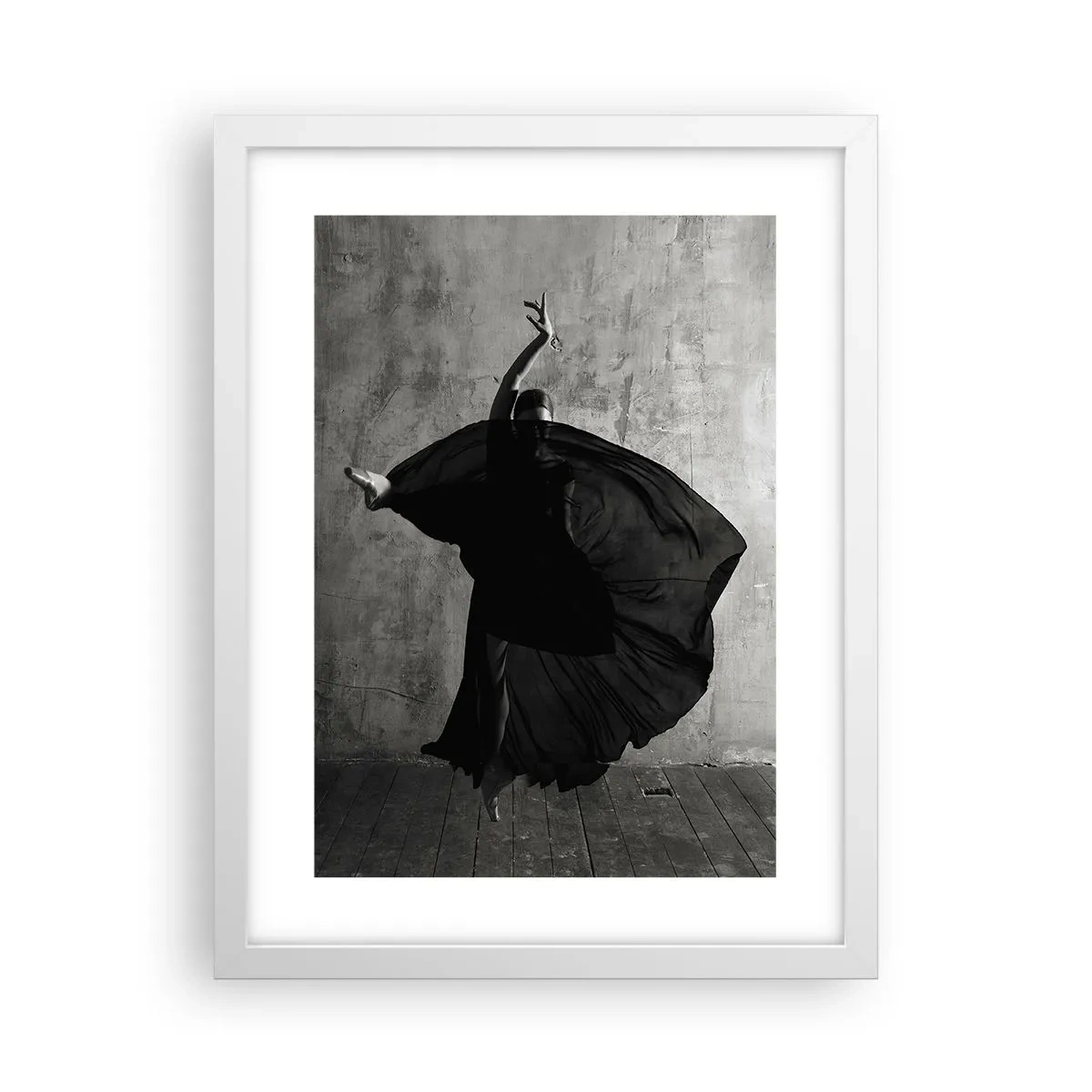 Póster en marco blanco - Cargada de pasión - 30x40 cm