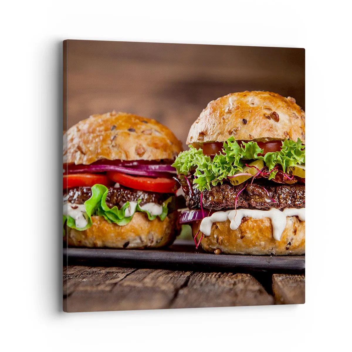 Cuadro sobre lienzo - Impresión de Imagen - El sueño americano - 40x40 cm