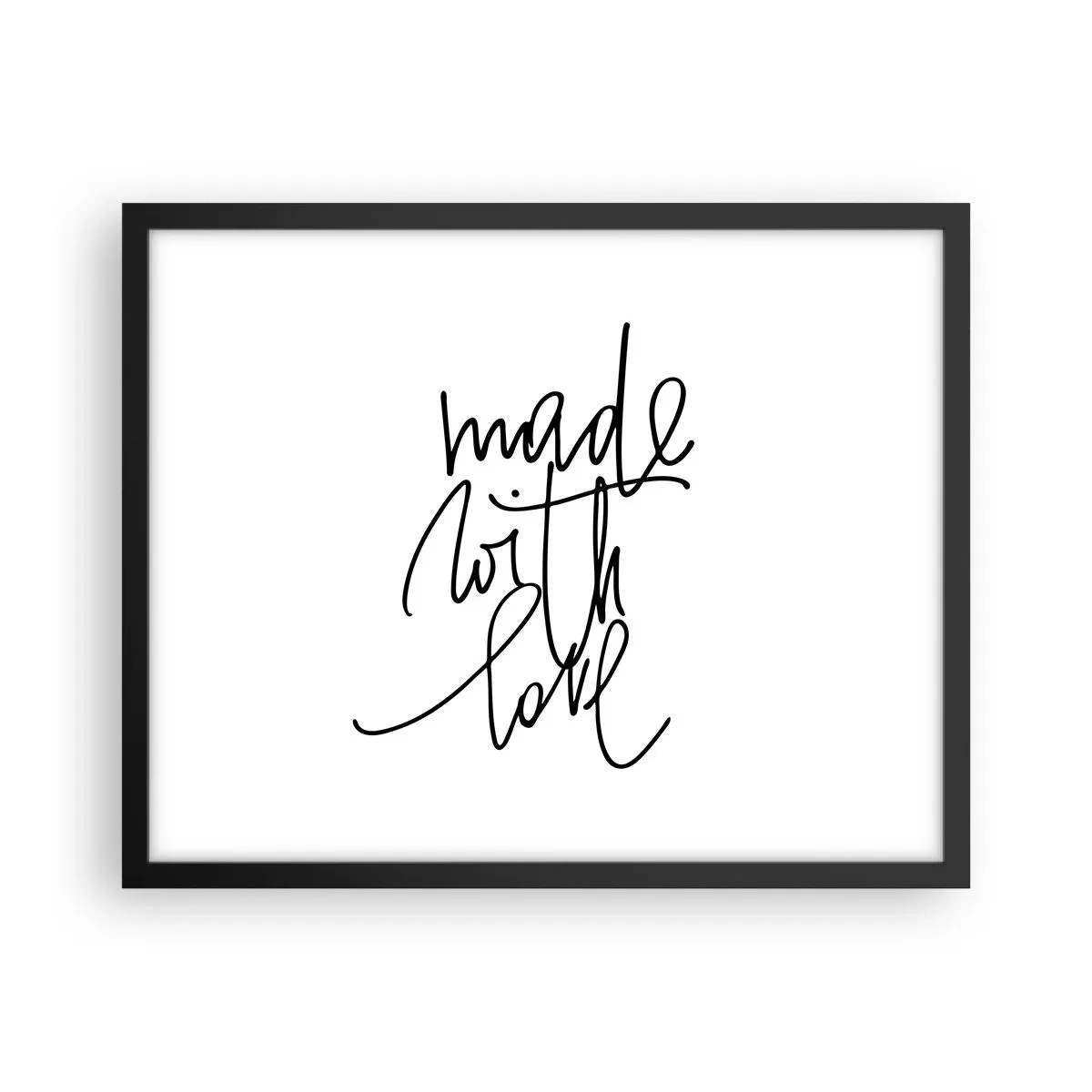 Póster en marco negro - La mejor marca - 50x40 cm