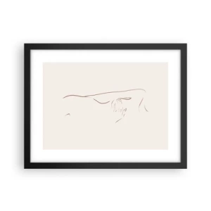 Póster en marco negro - La forma del deseo - 40x30 cm