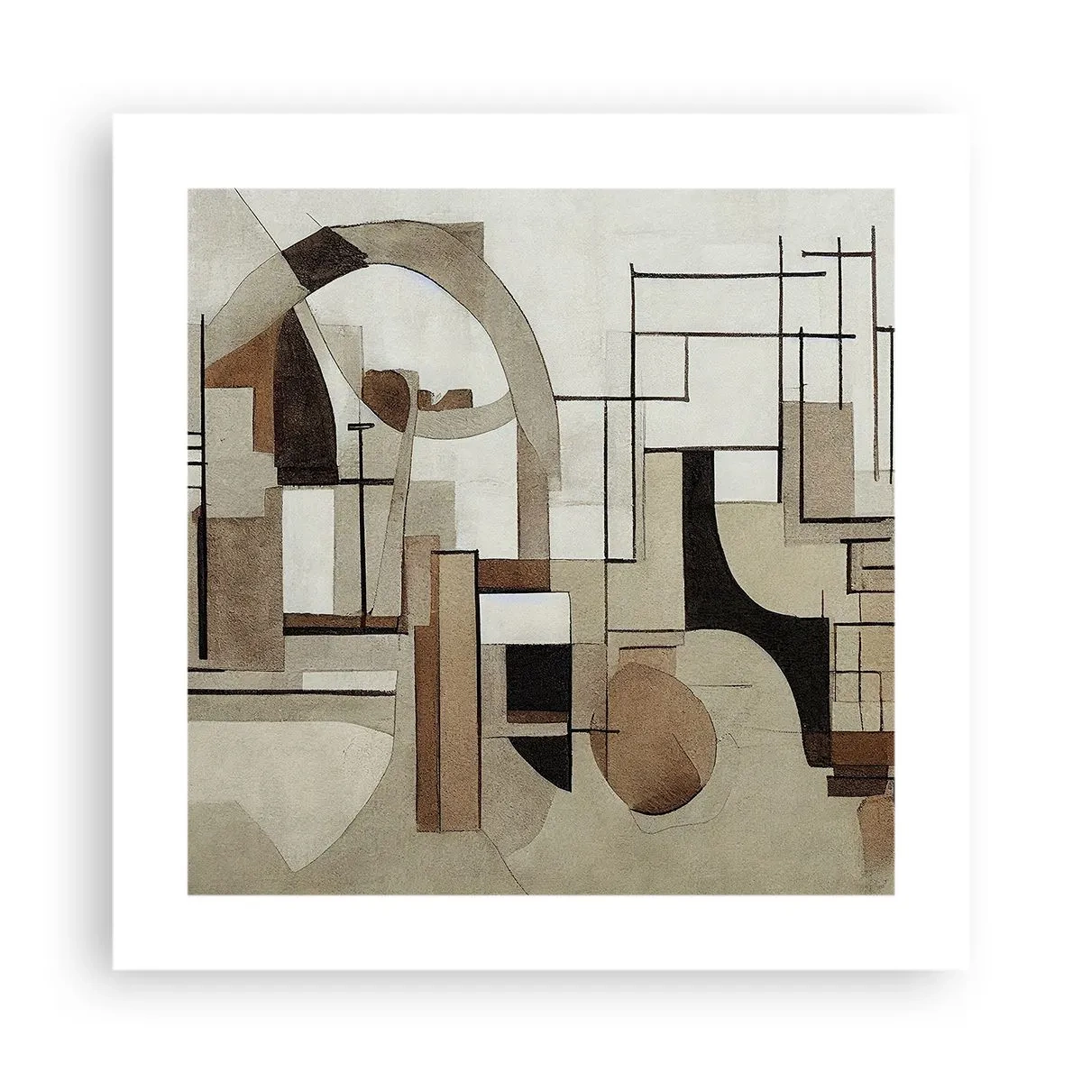 Póster - Paisaje urbano 2.0 - 40x40 cm