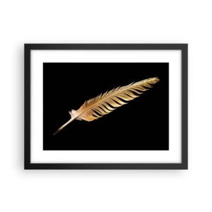 Póster en marco negro - Pluma de alta calidad - 40x30 cm