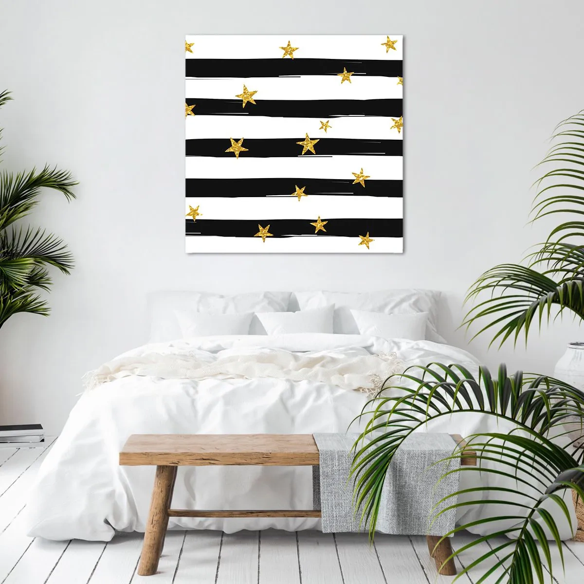 Cuadro sobre lienzo - Impresión de Imagen - Todos hemos nacido bajo una estrella de la suerte - 50x50 cm