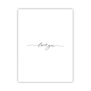 Póster - Negro sobre blanco - 30x40 cm