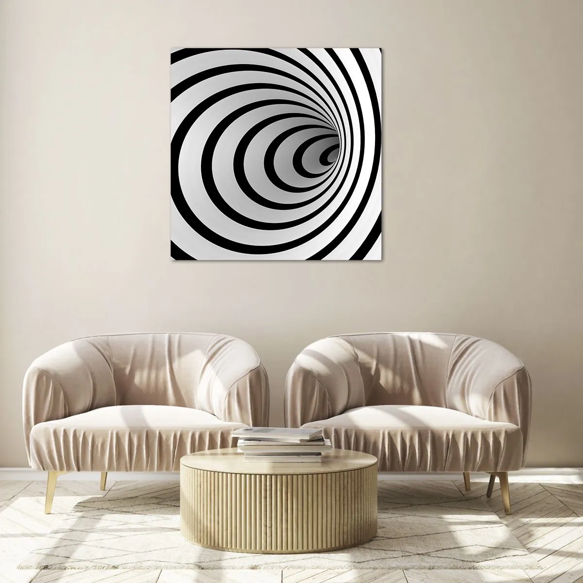 Cuadro sobre vidrio - Impresiones sobre Vidrio - ¿Tampoco puedes resistirte? - 70x70 cm