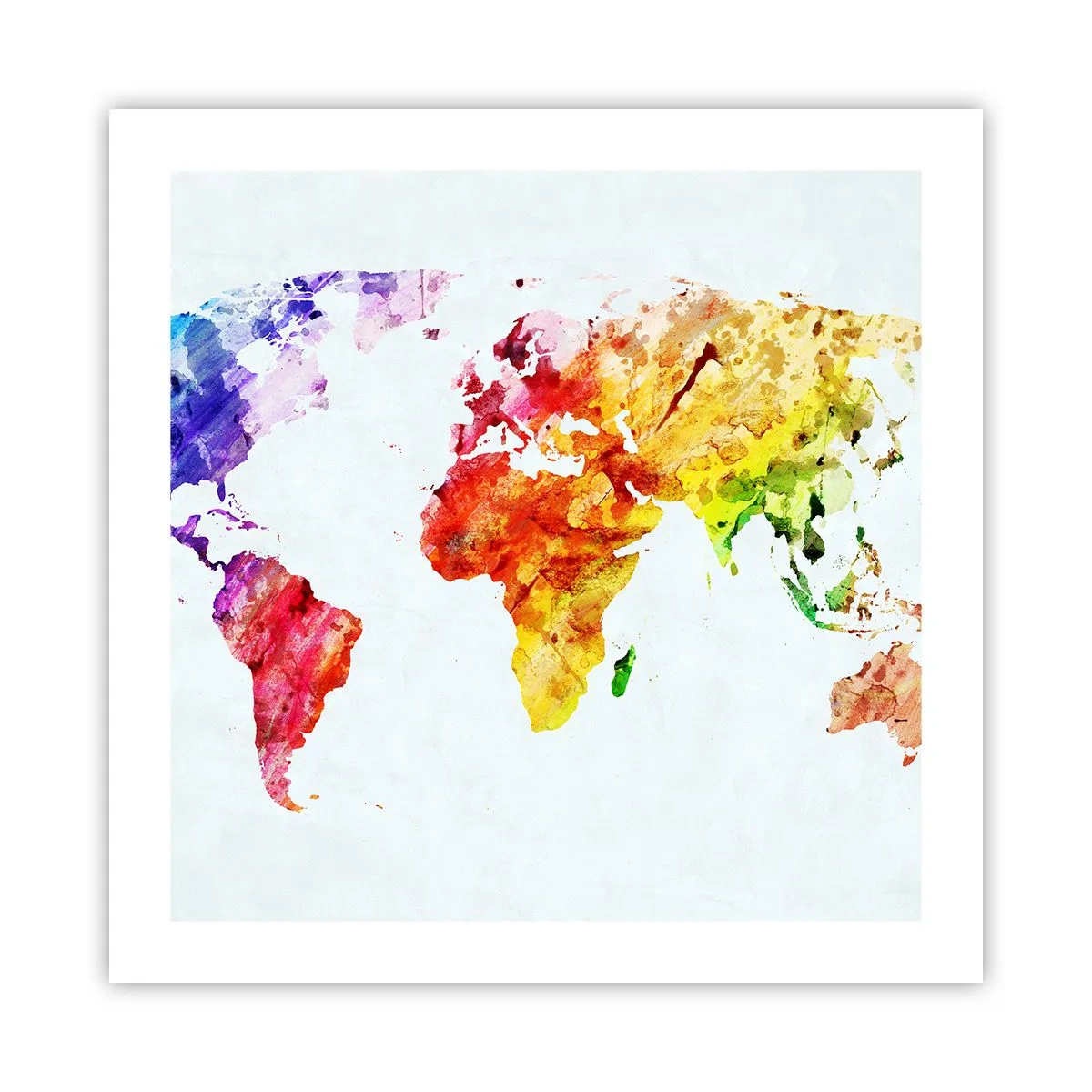 Póster - Todos los colores del mundo - 50x50 cm
