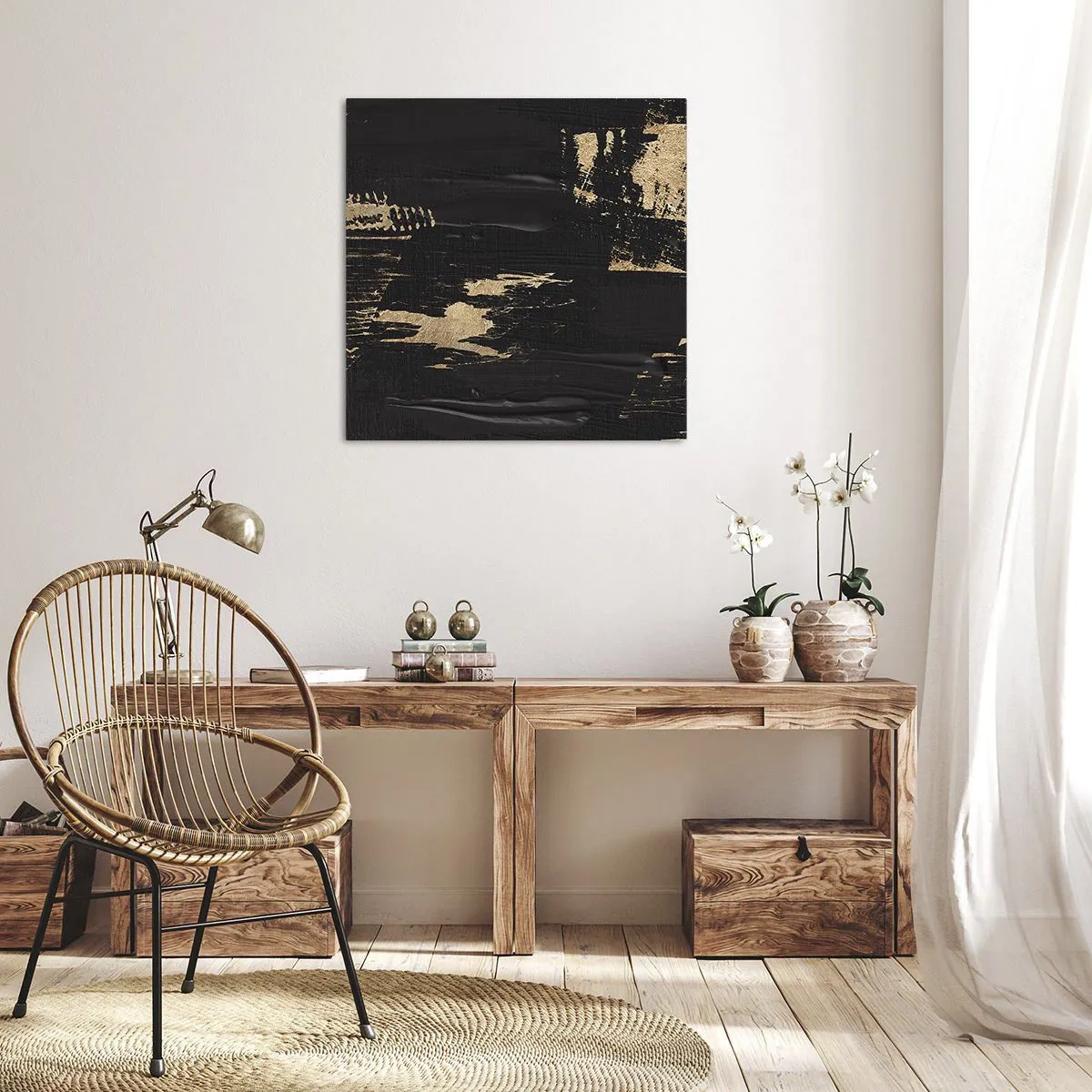 Cuadro sobre lienzo - Impresión de Imagen - Un rastro de tacto - 30x30 cm