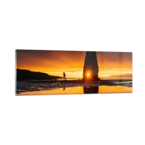 Cuadro sobre vidrio - Impresiones sobre Vidrio - Solo tú y la naturaleza - 90x30 cm