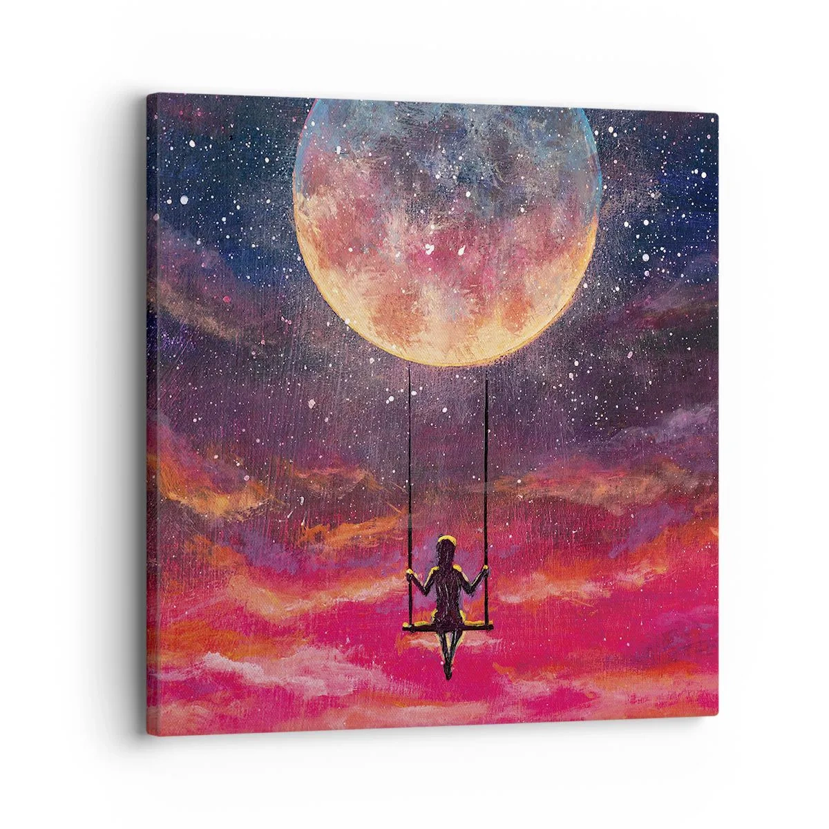 Cuadro sobre lienzo - Impresión de Imagen - Disfrutar de las nubes - 30x30 cm