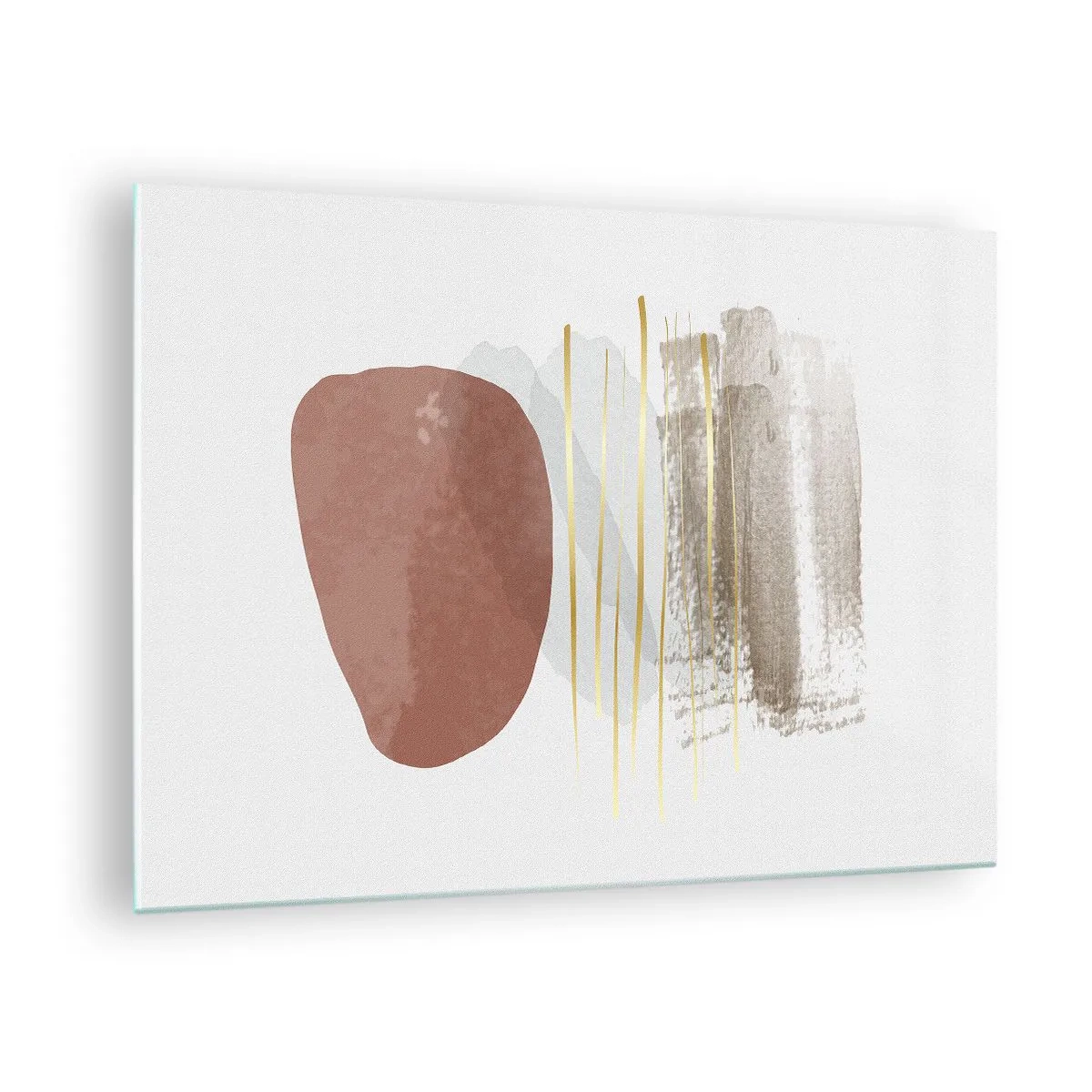 Cuadro sobre vidrio - Impresiones sobre Vidrio - Una columnata abstracta - 70x50 cm