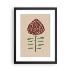 Póster en marco negro - Como una gran piña - 30x40 cm