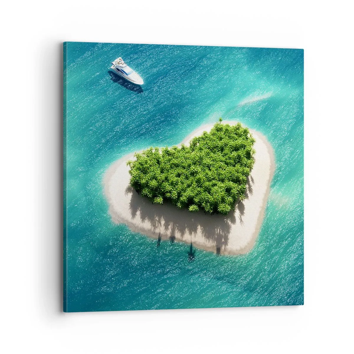 Cuadro sobre lienzo - Impresión de Imagen - Me encanta el verano - 70x70 cm