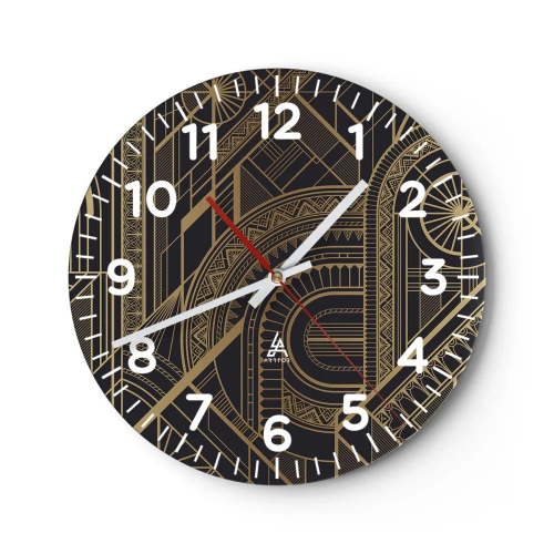 Reloj de pared - Reloj de vidrio - Conceptos, ideas, planes - 30x30 cm