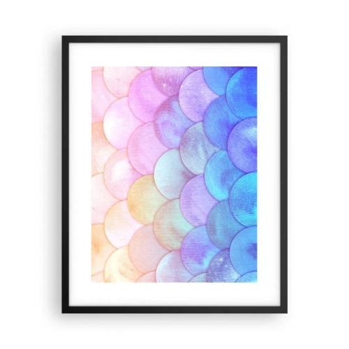 Póster en marco negro - Concha de perla - 40x50 cm