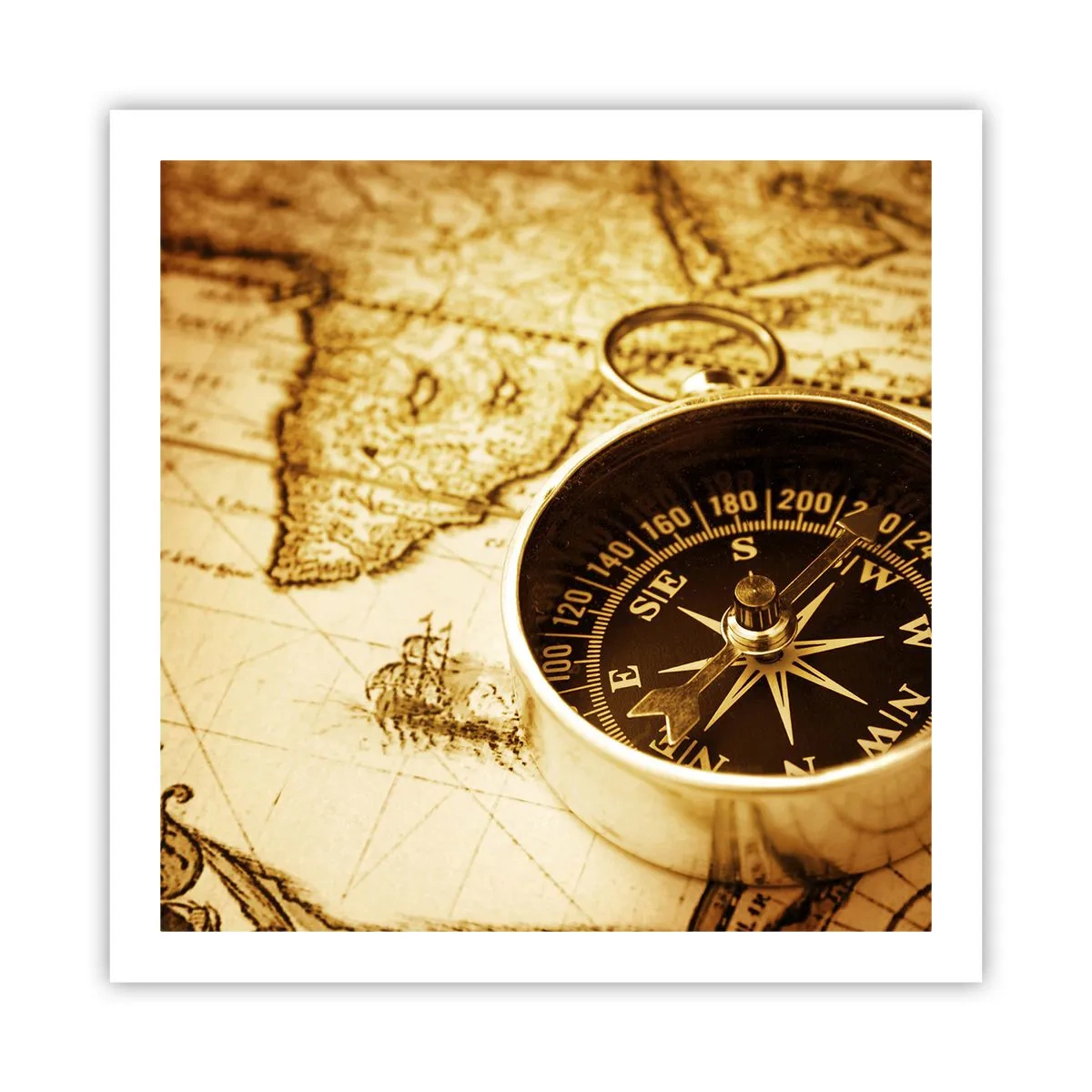 Póster - ¿Este u Oeste? - 60x60 cm