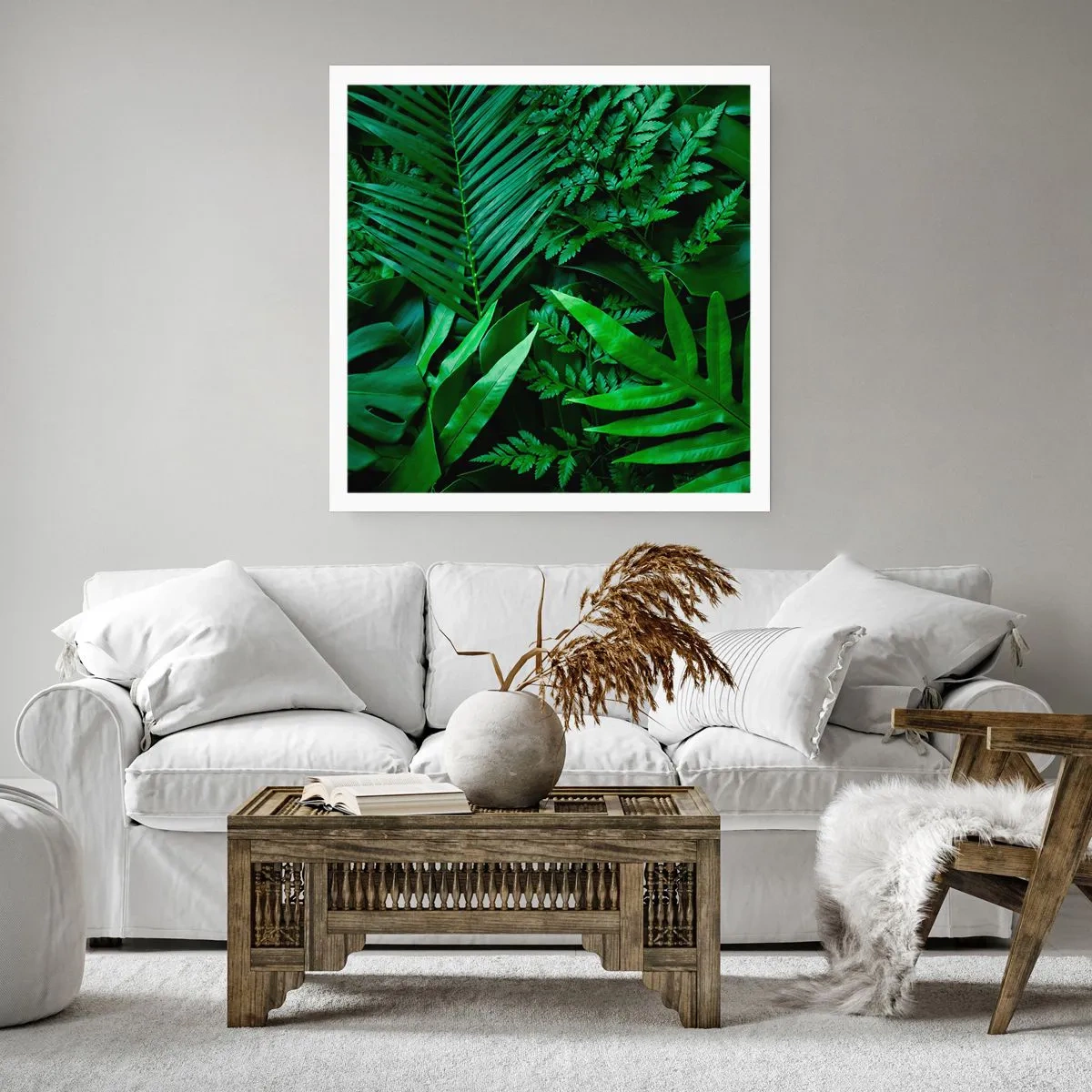 Póster - Abrazo verde - 40x40 cm