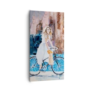 Cuadro sobre lienzo - Impresión de Imagen - Alegría por la mañana - 65x120 cm