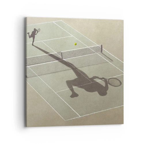 Cuadro sobre lienzo - Impresión de Imagen - Véncete a ti mismo - 70x70 cm