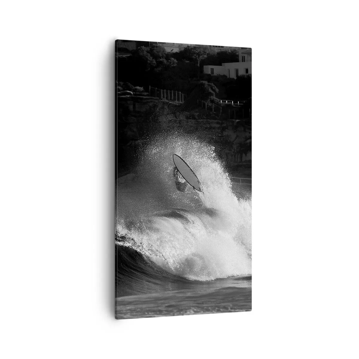 Cuadro sobre lienzo - Impresión de Imagen - Desafío aceptado - 55x100 cm