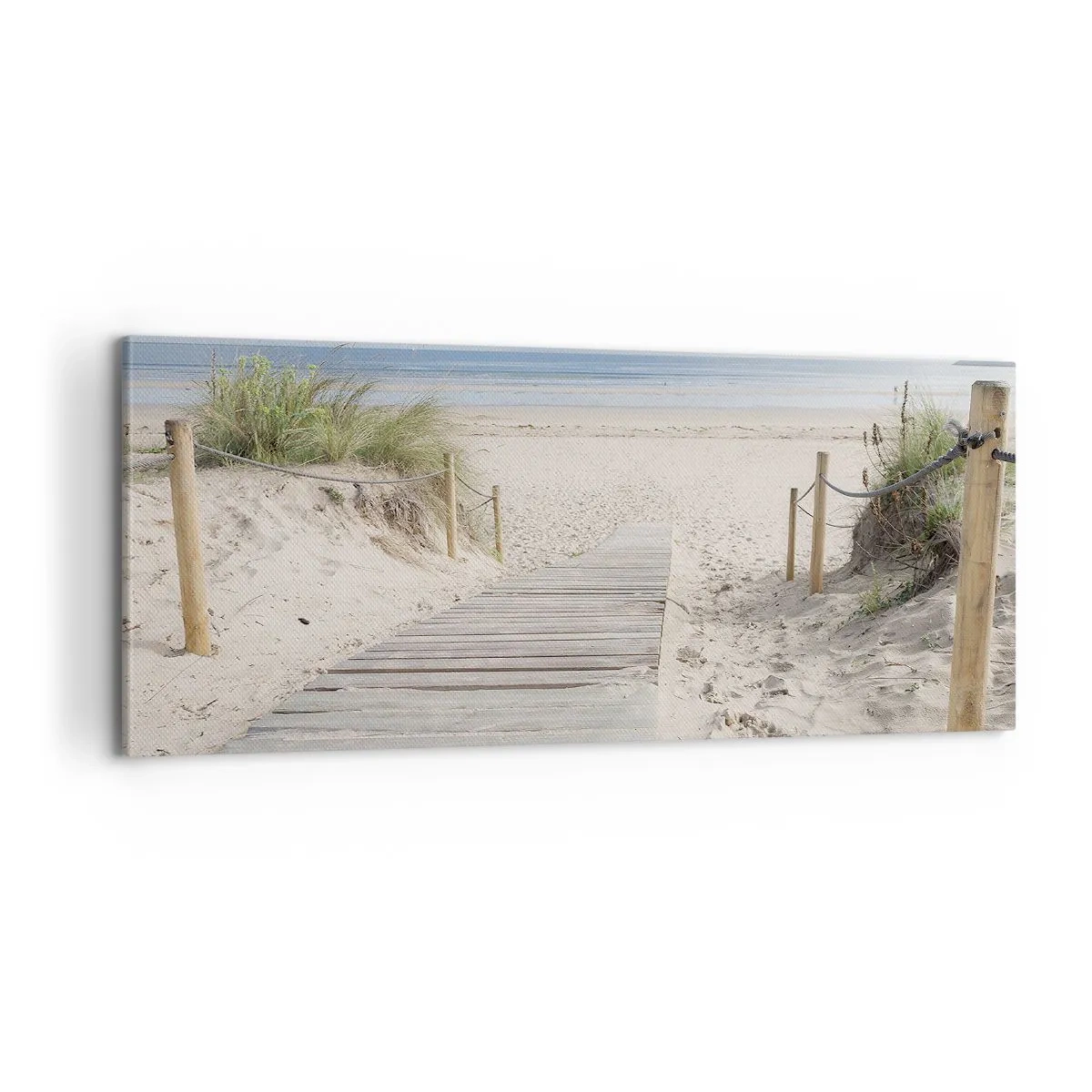 Cuadro sobre lienzo - Impresión de Imagen - Hasta el horizonte - 100x40 cm