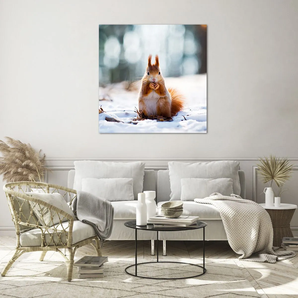 Cuadro sobre vidrio - Impresiones sobre Vidrio - ¿Qué estás mirando? - 70x70 cm