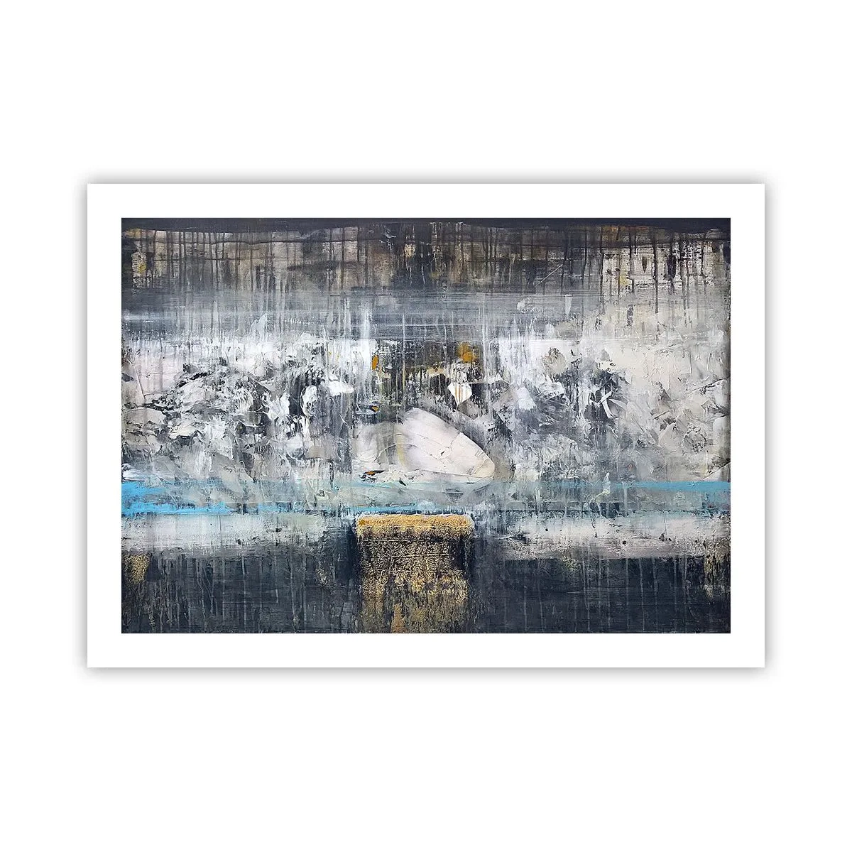 Póster - Hielo abstracto - 70x50 cm