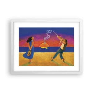 Póster en marco blanco - Mucho más que una estrella del cielo - 40x30 cm